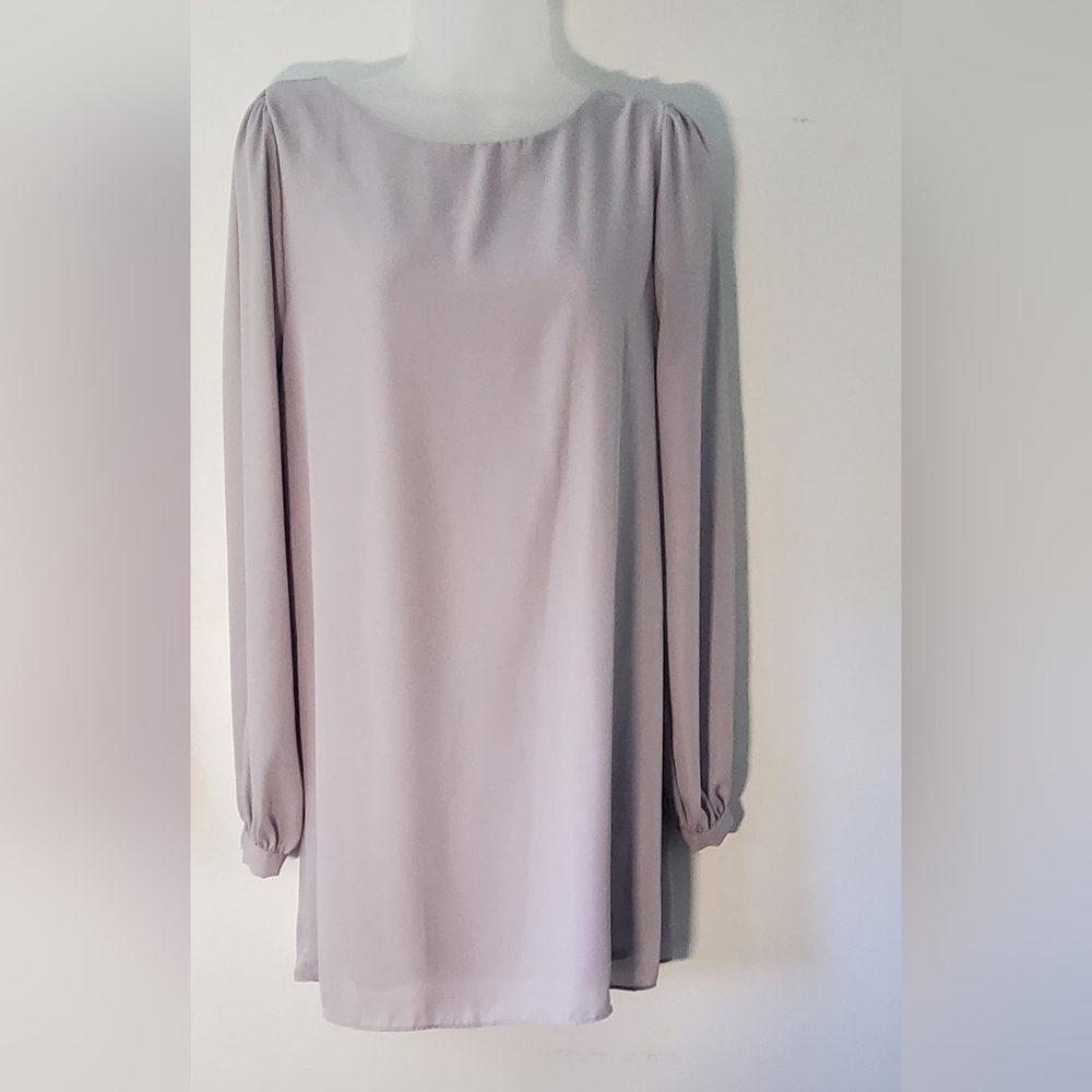 Lulu's Elegant Long-Sleeve Lilac Dress